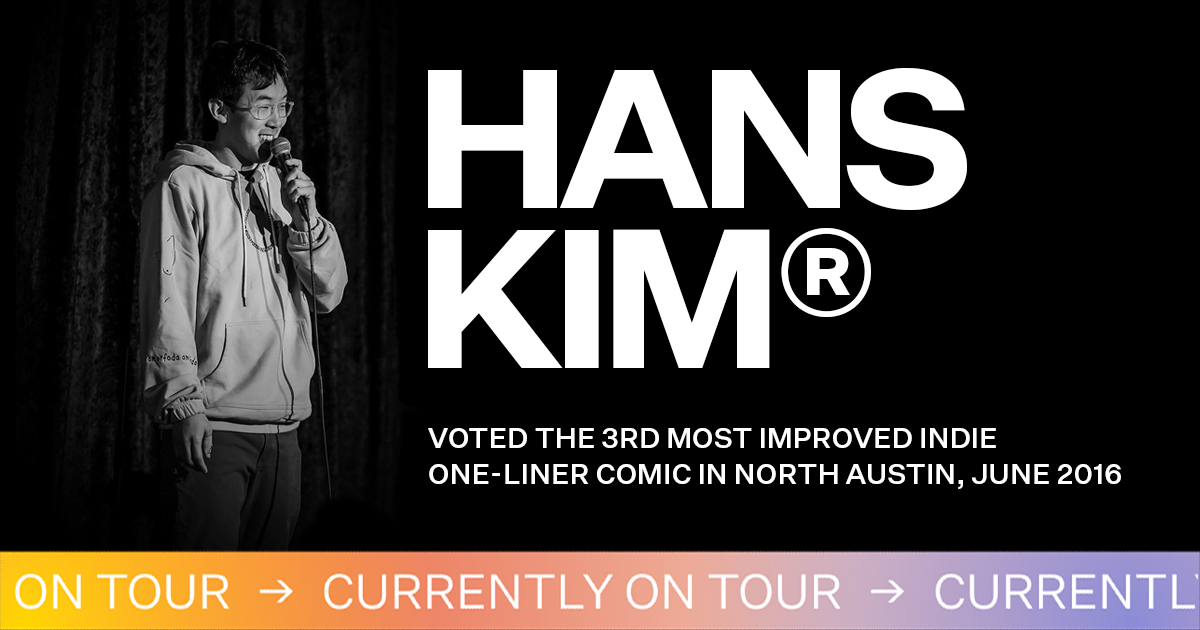 Comedian Hans Kim